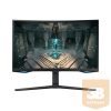 SAMSUNG Ívelt Gaming&Smart 240Hz VA monitor 32" G65B, 2560x1440, 16:9, 350cd/m2, 1ms, DP/2xHDMI/2xUSB/LAN/WiFi/BT, Pivot