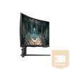 SAMSUNG Ívelt Gaming&Smart 240Hz VA monitor 32" G65B, 2560x1440, 16:9, 350cd/m2, 1ms, DP/2xHDMI/2xUSB/LAN/WiFi/BT, Pivot