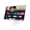 SAMSUNG SMART VA monitor 32" M8, 3840x2160, 16:9, 400cd/m2, 4ms, HDMI/2xUSB/USB-C/WiFi/BT, hangszóró/kamera, Fehér