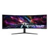 SAMSUNG Ívelt Gaming 240Hz VA monitor 57" G95NC, 7680x2160, 32:9, 420cd/m2, 1ms, 3xHDMI/DP/2xUSB