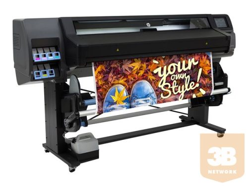 HP Latex 560 64 hüvelykes szélesformátumú latexnyomtató 137.6 cm Akár 1200x1200 dpi Max 55 kg tömegű tekercs 23 m2/hr beltéri