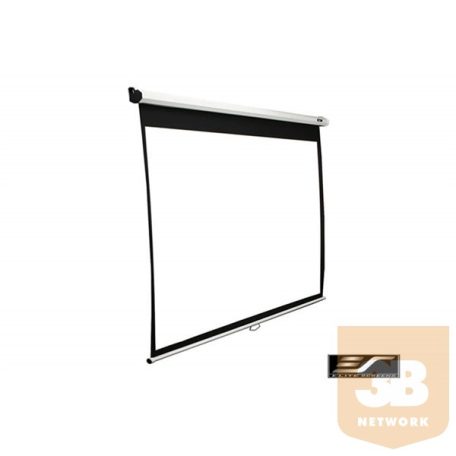 EliteScreens 100" (16:9) manuális fali vászon M100XWH (221 x 125 cm, Fehér váz)