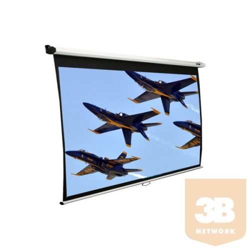 EliteScreens 106" (16:9) manuális fali vászon M106XWH (235 x 132 cm, Fehér váz)