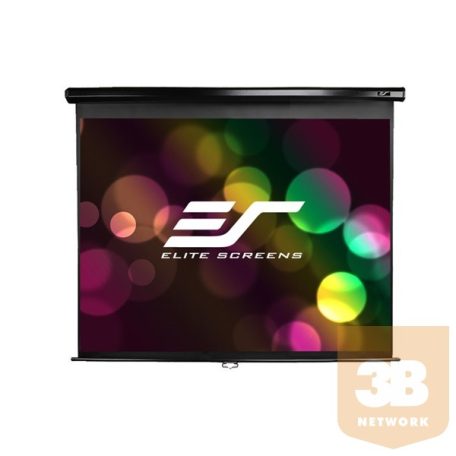 EliteScreens 128" (16:10) manuális fali vászon M128UWX (275 x 172 cm, Fekete váz)