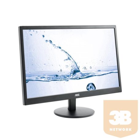 AOC monitor LED M2470SWH, 23.6'' MVA FHD, 5ms, D-Sub, 2xHDMI, fekete