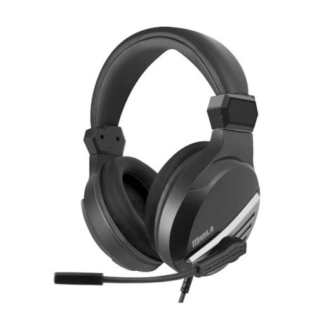 Vertux Fejhallgató - MANILA 7.1 (50mm driver, flexibilis, mikrofon, 3,5mm Jack, Multi-platform, RGB LED, fekete)
