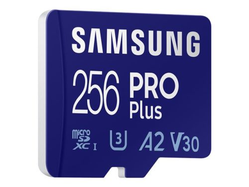 SAMSUNG PRO PLUS 256GB mamóriakártya microSD kártya Class10 160MB/s olvasás 120MB/s írás