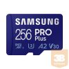 SAMSUNG Memóriakártya PRO Plus + Reader microSDXC 256GB, CLASS 10, UHS-I, U3, V30, A2, R160/W120