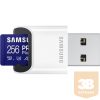 Samsung MicroSD kártya - 256GB MB-MD256SB/WW (PRO PLUS kártyaolvasóval, R180/W130, adapter, 256GB)