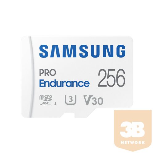 Samsung MicroSD kártya - 256GB MB-MJ256KA/EU (PRO Endurance, Class10, R100/W40, adapter, 256GB)