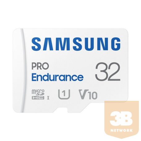 Samsung MicroSD kártya - 32GB MB-MJ32KA/EU (PRO Endurance, Class10, R100/W30, adapter, 32GB)