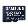 SAMSUNG Memóriakártya, PRO Ultimate 128GB, Class 10, V30, A2, Grade 3 (U3), R200/W130