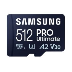   SAMSUNG Memóriakártya, PRO Ultimate 512GB, Class 10, V30, A2, Grade 3 (U3), R200/W130