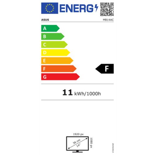 Mon Asus 14" MB14AC - WLED IPS - PIVOT