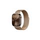 Apple Watch S10 Cellular 46mm Gold Titanium Case with Gold Milanese Loop - S/M