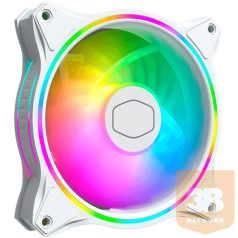   COOLER MASTER Rendszerhűtő Ventilátor MASTERFAN MF120 HALO WHITE EDITION, Gen2 RGB, fehér