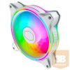 COOLER MASTER Rendszerhűtő Ventilátor MASTERFAN MF120 HALO WHITE EDITION, Gen2 RGB, fehér