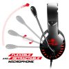 Spirit of Gamer Fejhallgató - PRO-H3 Red (MultiPlatform, mikrofon, 3.5mm jack, hangerőszabályzó, 2m kábel, narancssárga)