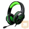 Spirit of Gamer Fejhallgató - MIC-PH3XXS (Xbox One/Series X/S, mikrofon, 3.5mm jack, hangerőszabályzó, 1m kábel, zöld)