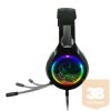 Spirit of Gamer Fejhallgató - PRO-H8 RGB (MultiPlatform, mikrofon, 3.5mm jack, hangerőszabályzó, 2m kábel, fekete)