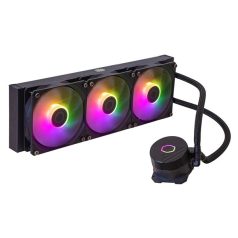   COOLER MASTER CPU hűtő MASTERLIQUID 360L CORE ARGB (vízhűtés), Univerzális (Gyárilag összeszerelt kivitel), fekete