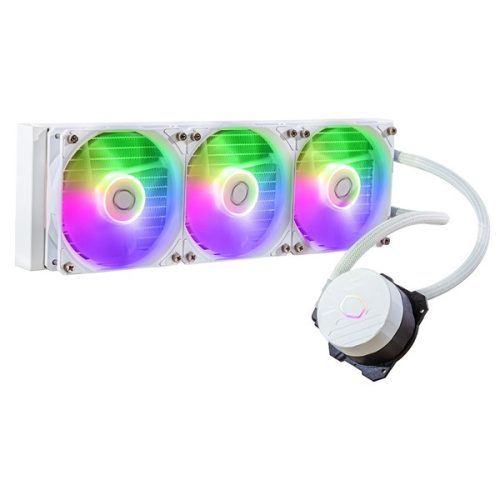 COOLER MASTER CPU hűtő MASTERLIQUID 360L CORE WHITE (vízhűtés), Univerzális (Gyárilag összeszerelt kivitel), fehér