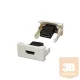 45 rendszer HDMI toldó modul szerelt 180°-os Zárt HDMI aljzat mindkét oldalon gyári csatlakozó aljzat 1modult foglal fényes fehér HDMI 1.4 Verzió