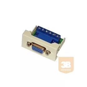 45 rendszer VGA modul sorkapcsos 3C+2 1modult foglal fehér