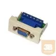 45 rendszer VGA modul sorkapcsos 3C+2 1modult foglal fehér