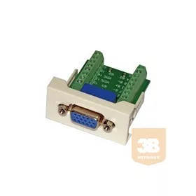   45 rendszer VGA modul sorkapcsos 3C+9 (15pin Fullbekötés) 1modult foglal