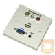 multimédiás előlap 3 RCA , USB, VGA, 3,5 jack
