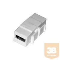 keystone USB A-A mindkét oldalon gyári csatlakozó aljzat MODD-..KEY..bepattintható