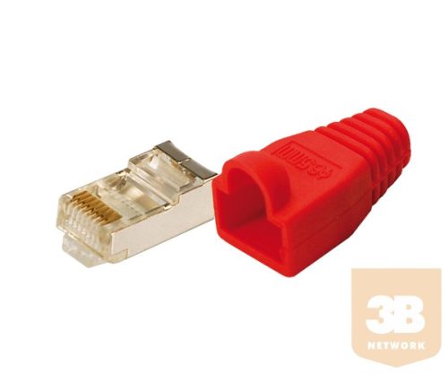 KAB LogiLink MP0016 Cat5 moduláris csatlakozó - 100db/cs - Piros