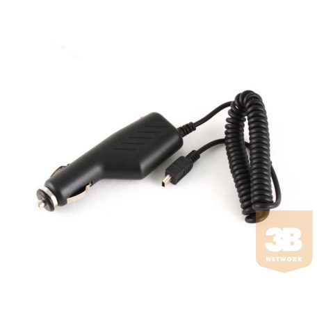 Gembird Mini-USB 5-pin autós töltő MP3 lejátszók, fülhallgatók, GPS-ek számára