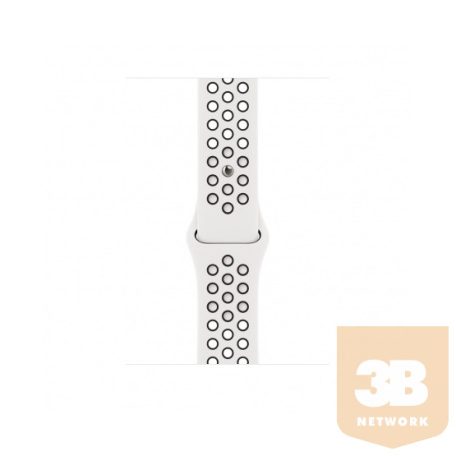 Apple Watch 45mm Nike sportszíj - Hegycsúcsfehér-fekete