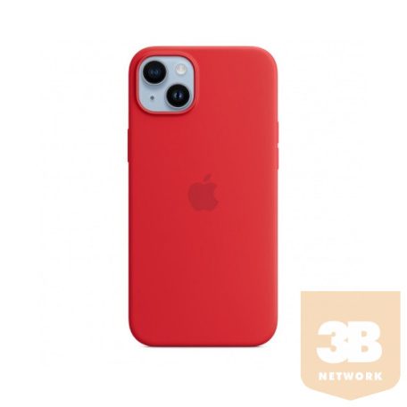 Apple iPhone 14 Plus MagSafe rögzítésű szilikontok - (PRODUCT)RED