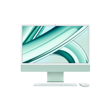 Apple iMac 24" Retina, 4.5K : Apple M3 8C CPU/10C GPU, 8GB/256GB - Zöld