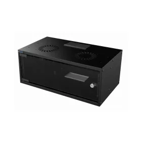   Mirsan 4U 19" fali rack szekrény 535x300 mm, világosszürke, lapraszerelt