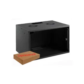   Mirsan 7U 19" fali rack szekrény 535x400 mm, világosszürke, lapraszerelt
