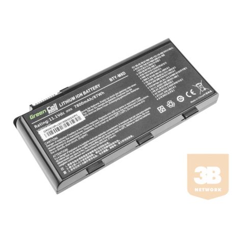 GREENCELL Battery PRO for MSI GT60 GT70 GT660 GT680 GT683 GT780 GT783 GX660 GX680 GX780 / 11.1V 6600mAh