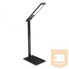   CHG Media-Tech QI wireless telefontöltős asztali lámpa - fekete