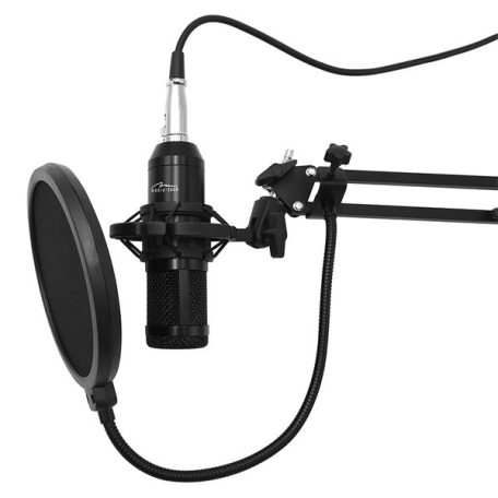 MEDIA-TECH Mikrofon Stódió és Streaming, fekete