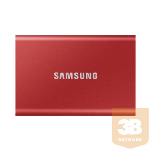 Samsung Külső SSD 1TB - MU-PC1T0R/WW (T7 Touch external, piros, USB 3.2, 1TB)