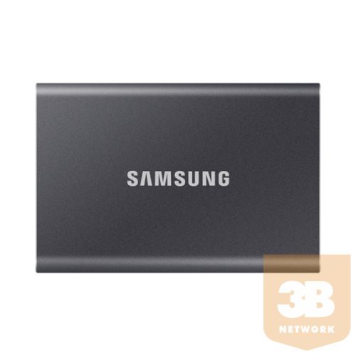 Samsung Külső SSD 2TB - MU-PC2T0T/WW (T7 Touch external, szürke, USB 3.2, 2TB)