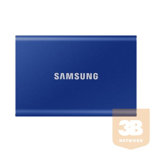 Samsung Külső SSD 500GB - MU-PC500H/WW (T7 Touch external, kék, USB 3.2, 500GB)