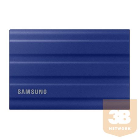 Samsung Külső SSD 2TB - MU-PE2T0R/EU (T7 Shield external, kék, USB 3.2, 2TB)