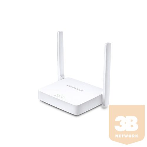 MERCUSYS Wireless Router N-es 300Mbps 1xWAN(100Mbps) + 2xLAN(100Mbps), MW301R