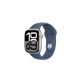 Apple Watch S10 GPS 42mm Silver Alu Case with Denim Sport Band - M/L