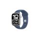 Apple Watch S10 GPS 46mm Silver Alu Case with Denim Sport Band - S/M