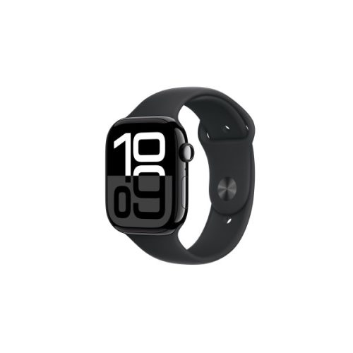 Apple Watch S10 GPS 46mm Jet Black Alu Case with Black Sport Band - S/M